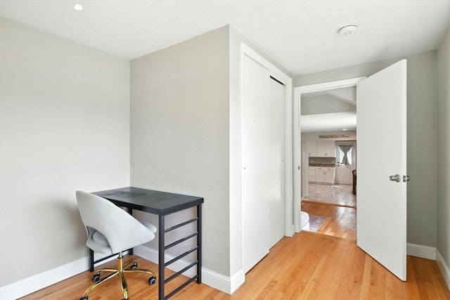 606 Granby Rd, South Hadley, MA 01075 - office area featuring light wood-style flooring