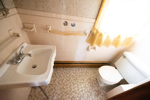 102 Margin St, Salem, MA 01970 - bathroom with tile walls and toilet