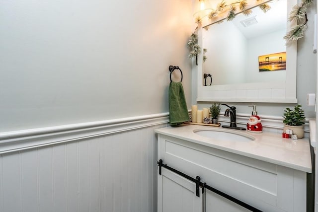 bathroom with vanity