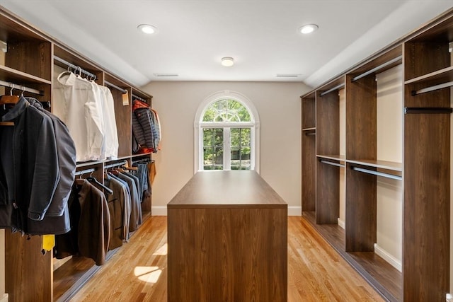 69 Princeton Rd, Brookline, MA 02467 - walk in closet featuring light wood-style flooring