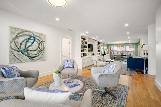 130 Mount Auburn St Unit 310, Cambridge, MA 02138 - living room with recessed lighting and light wood finished floors