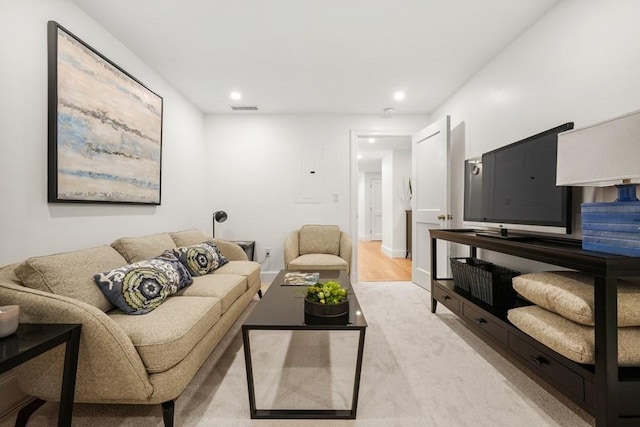 130 Mount Auburn St Unit 310, Cambridge, MA 02138 - living area with recessed lighting and electric panel