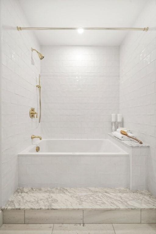130 Mount Auburn St Unit 310, Cambridge, MA 02138 - bathroom with tiled shower / bath combo