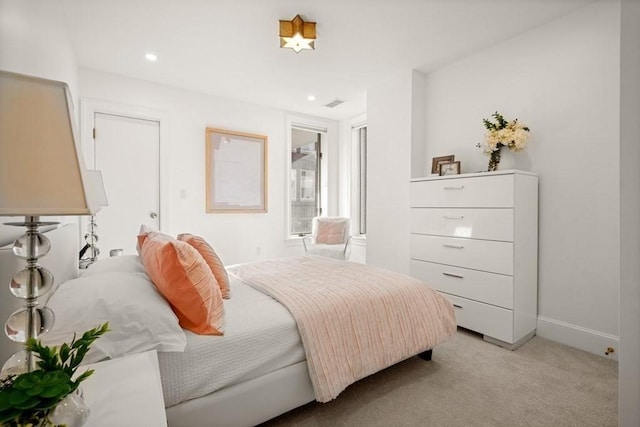 130 Mount Auburn St Unit 310, Cambridge, MA 02138 - bedroom featuring light carpet and recessed lighting