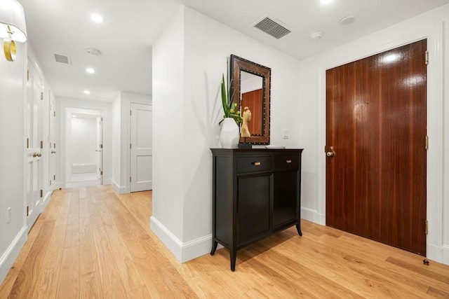 130 Mount Auburn St Unit 310, Cambridge, MA 02138 - hallway featuring light wood-style flooring and recessed lighting