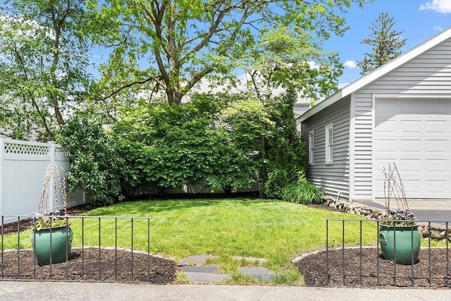 14 Glendale Ave, Melrose, MA 02176 - view of yard with a garage