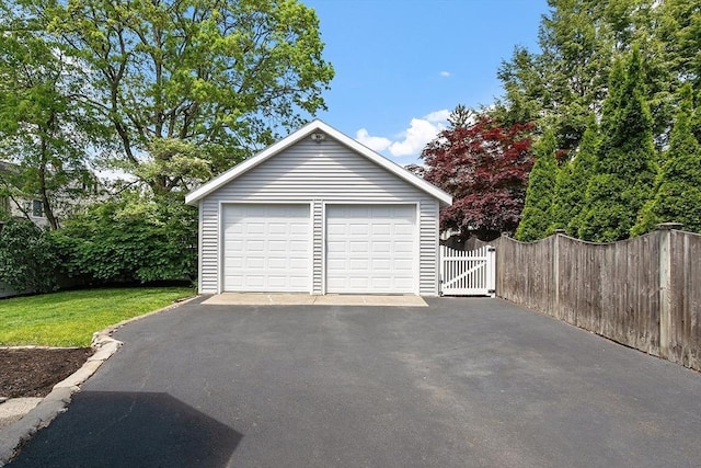 14 Glendale Ave, Melrose, MA 02176 - detached garage featuring a gate