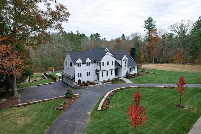 54 Spywood Rd, Sherborn, MA 01770 - aerial view featuring a wooded view