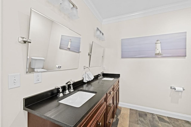 260 Beaver Dam Rd, Scituate, MA 02066 - full bath with crown molding and double vanity
