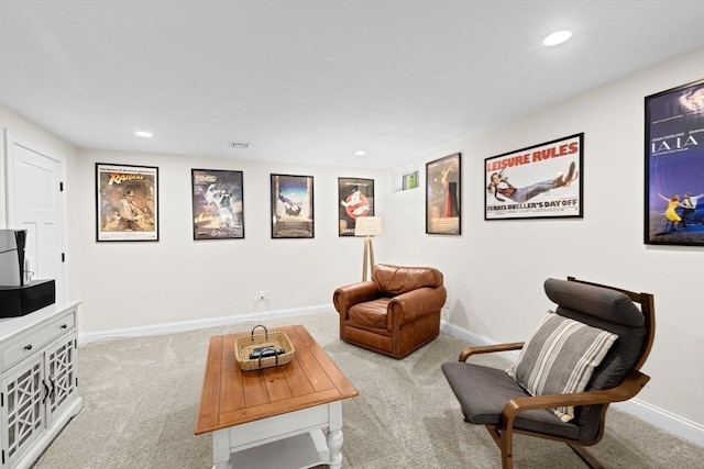 260 Beaver Dam Rd, Scituate, MA 02066 - carpeted living room with baseboards and recessed lighting