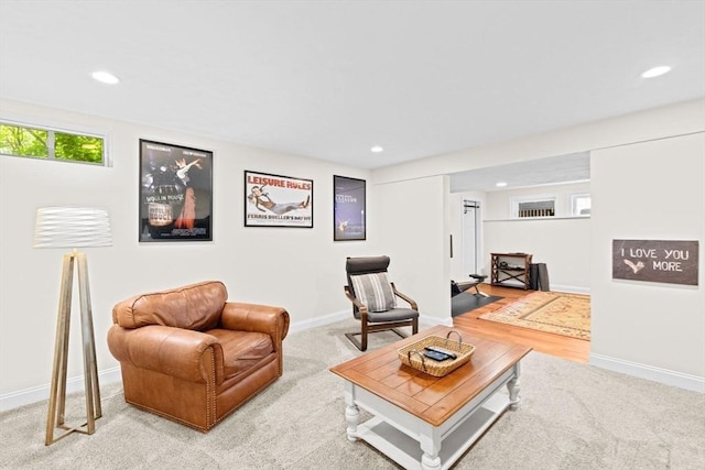 260 Beaver Dam Rd, Scituate, MA 02066 - living room with light carpet and recessed lighting