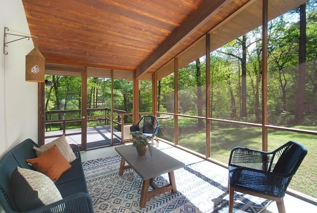 201 Annursnac Hill Rd, Concord, MA 01742 - sunroom / solarium with vaulted ceiling