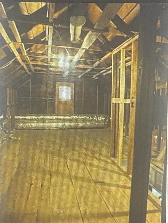 view of attic