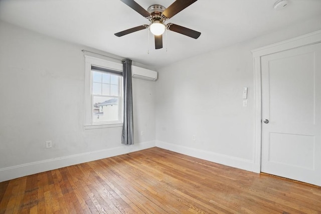 5 Ellington Rd, Quincy, MA 02171 - unfurnished room featuring light wood finished floors, baseboards, a smoke detector, and ceiling fan