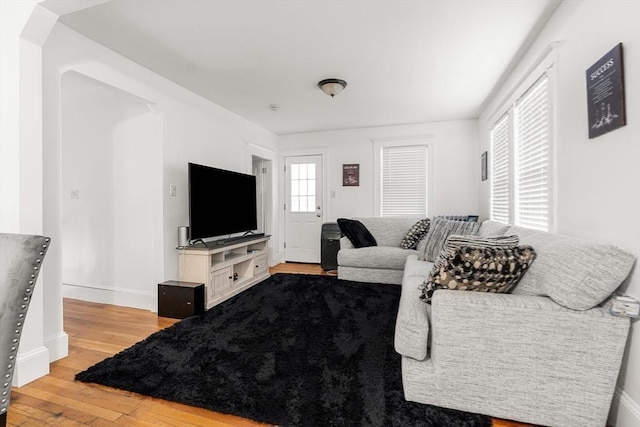 115-117 Clare Ave, Boston, MA 02136 - living area featuring light wood finished floors and baseboards