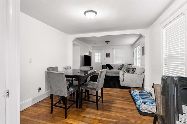 115-117 Clare Ave, Boston, MA 02136 - dining area with wood finished floors and baseboards