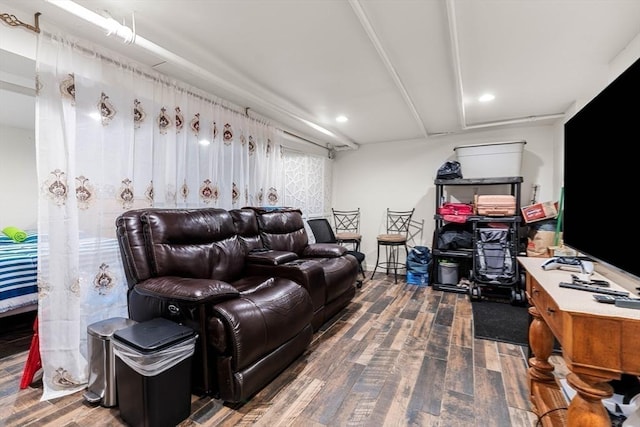 115-117 Clare Ave, Boston, MA 02136 - home theater featuring wood finished floors and recessed lighting
