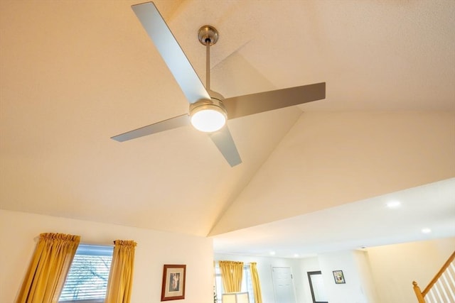 room details with ceiling fan