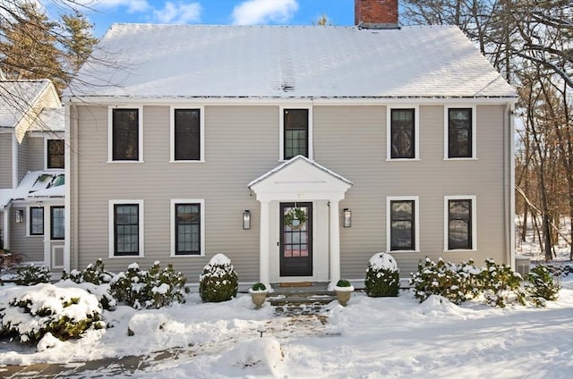 view of colonial home