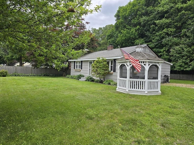 68 Lake Shore Dr, West Brookfield, MA 01585 - view of front facade with a chimney and a shingled roof