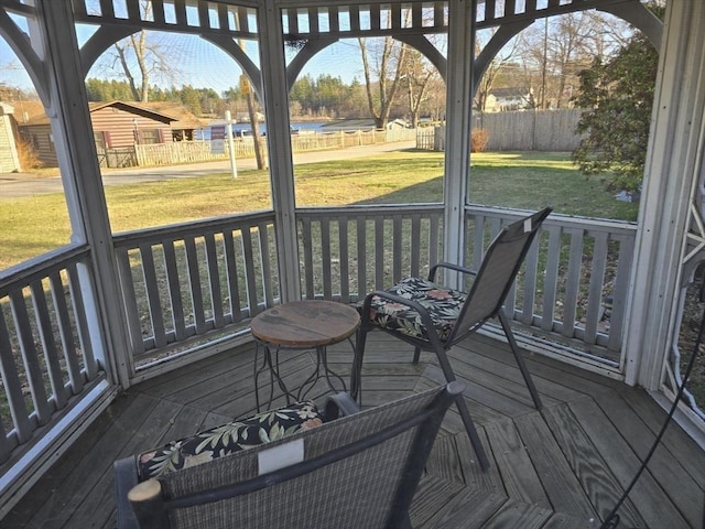 68 Lake Shore Dr, West Brookfield, MA 01585 - wooden terrace featuring a water view