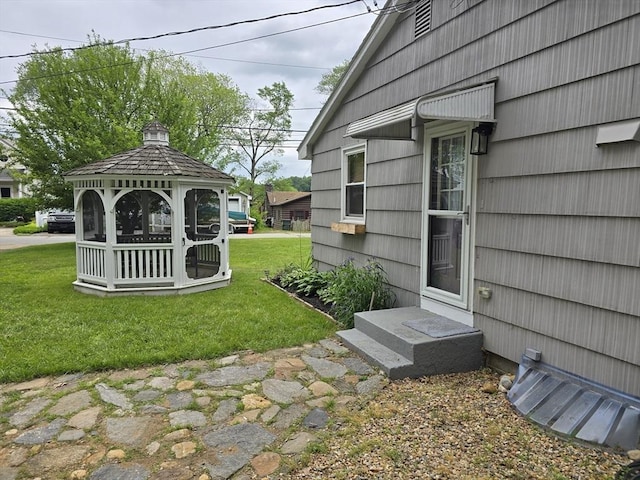 68 Lake Shore Dr, West Brookfield, MA 01585 - view of green lawn featuring a gazebo