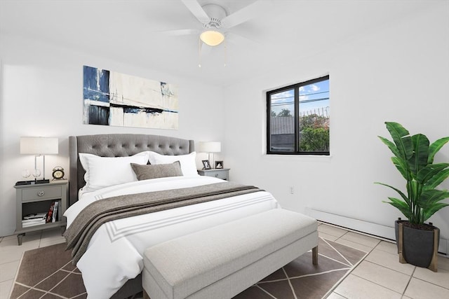 6 Arizona Ter Unit 2, Arlington, MA 02474 - bedroom with tile patterned flooring and ceiling fan
