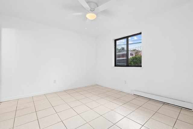 6 Arizona Ter Unit 2, Arlington, MA 02474 - unfurnished room with a baseboard radiator and a ceiling fan