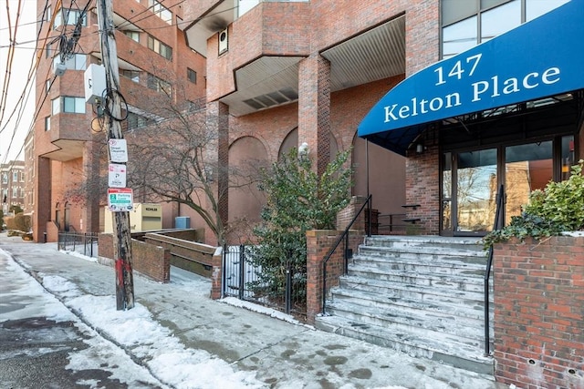 147 Kelton St Unit 609, Boston, MA 02134 - view of snow covered building