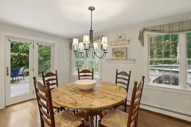 5 Coburn Rd, Hopkinton, MA 01748 - dining room with light wood finished floors, baseboard heating, and plenty of natural light