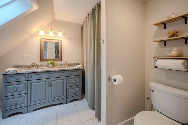 43 Mill Rd, North Andover, MA 01845 - bathroom featuring double vanity and tile patterned flooring