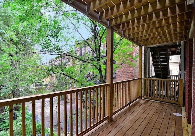 225 Washington, Boston, MA 02121 - view of wooden terrace