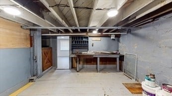 view of basement