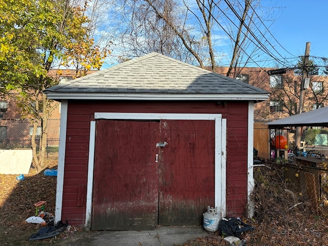 view of outdoor structure featuring a gazebo