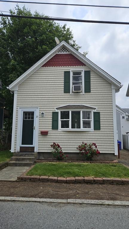 21 Morey St, Attleboro, MA 02703 - view of front facade featuring entry steps and central air condition unit