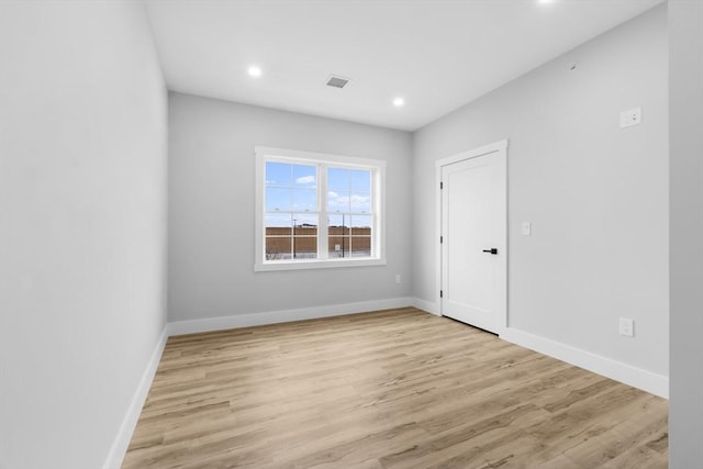 889-895 Grinnell St Unit 1, Fall River, MA 02721 - empty room featuring light wood finished floors, recessed lighting, and baseboards