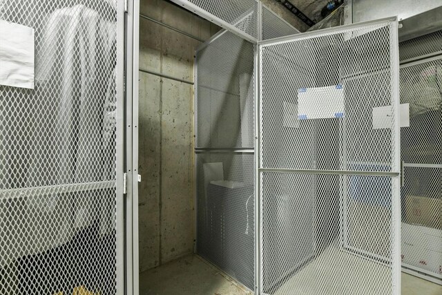 view of storage area