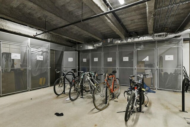 garage featuring visible vents