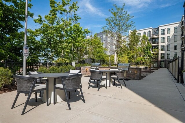 191 Washington St Unit 308, Boston, MA 02135 - view of patio with outdoor dining area