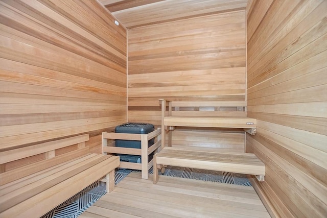 191 Washington St Unit 308, Boston, MA 02135 - sauna / steam room featuring wooden walls