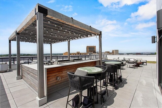 191 Washington St Unit 308, Boston, MA 02135 - view of patio / terrace featuring a water view