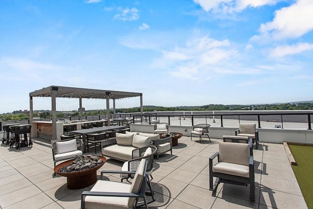 191 Washington St Unit 308, Boston, MA 02135 - view of patio with an outdoor living space