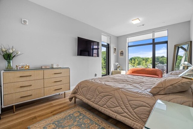 191 Washington St Unit 308, Boston, MA 02135 - bedroom with wood finished floors and multiple windows
