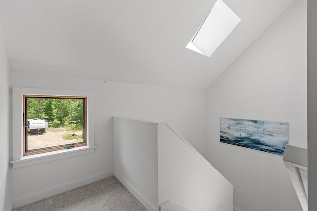 17 Hastings Rd, Ashburnham, MA 01430 - bonus room with a skylight, lofted ceiling, and carpet flooring