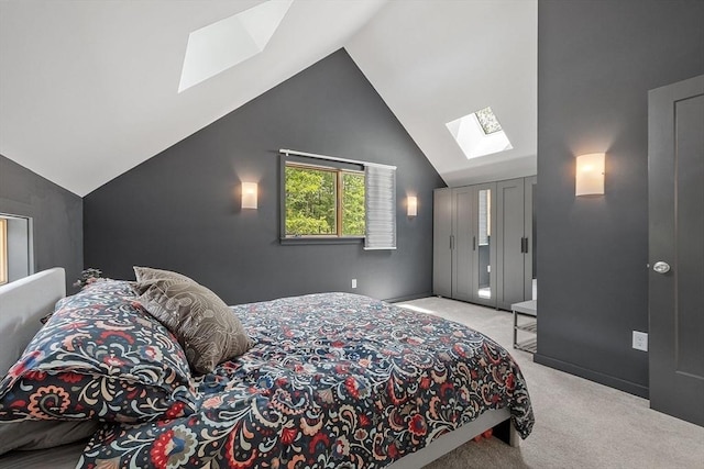 17 Hastings Rd, Ashburnham, MA 01430 - carpeted bedroom with a skylight and lofted ceiling