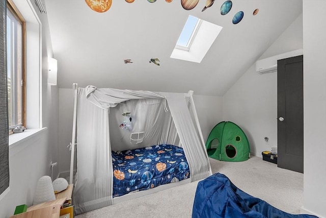 17 Hastings Rd, Ashburnham, MA 01430 - carpeted bedroom with a skylight and lofted ceiling