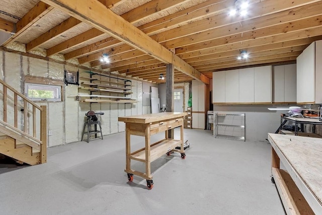 17 Hastings Rd, Ashburnham, MA 01430 - below grade area featuring stairway