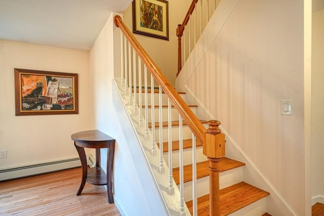 5 Rollie Shepard Dr, Millbury, MA 01527 - stairs featuring wood finished floors and baseboard heating