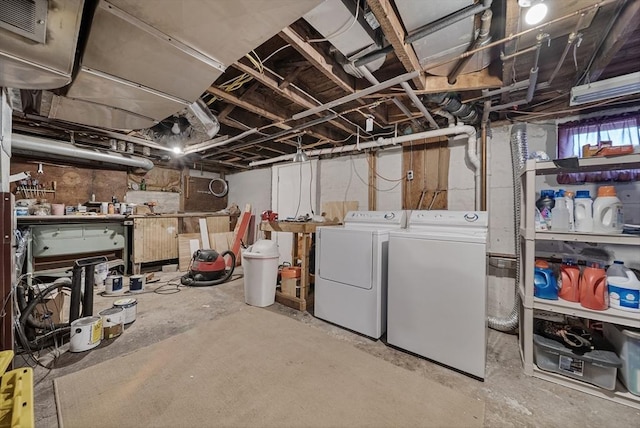 30 Edge Hill Rd, Lynn, MA 01904 - unfinished basement featuring washing machine and clothes dryer