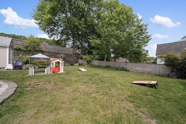 30 Edge Hill Rd, Lynn, MA 01904 - view of yard featuring a gazebo